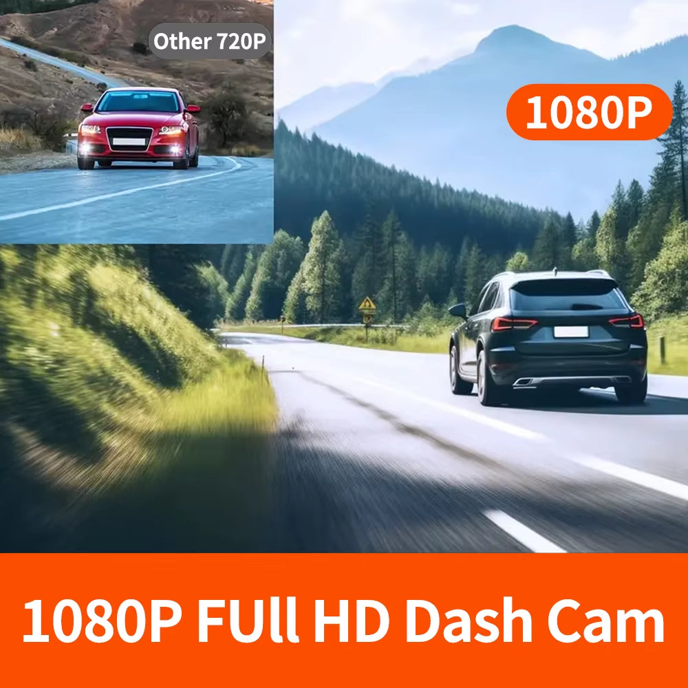 Dash Cam 3 Channel Car Black Box Wifi DVR HD 1080P Video Front Built-In and Rear Camera W/IR Night Vision Car Accessories